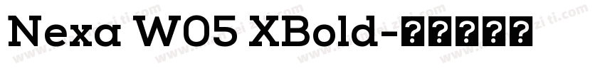 Nexa W05 XBold字体转换